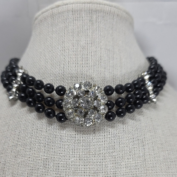 Vintage America Black and Silver Necklace - Picture 7 of 7